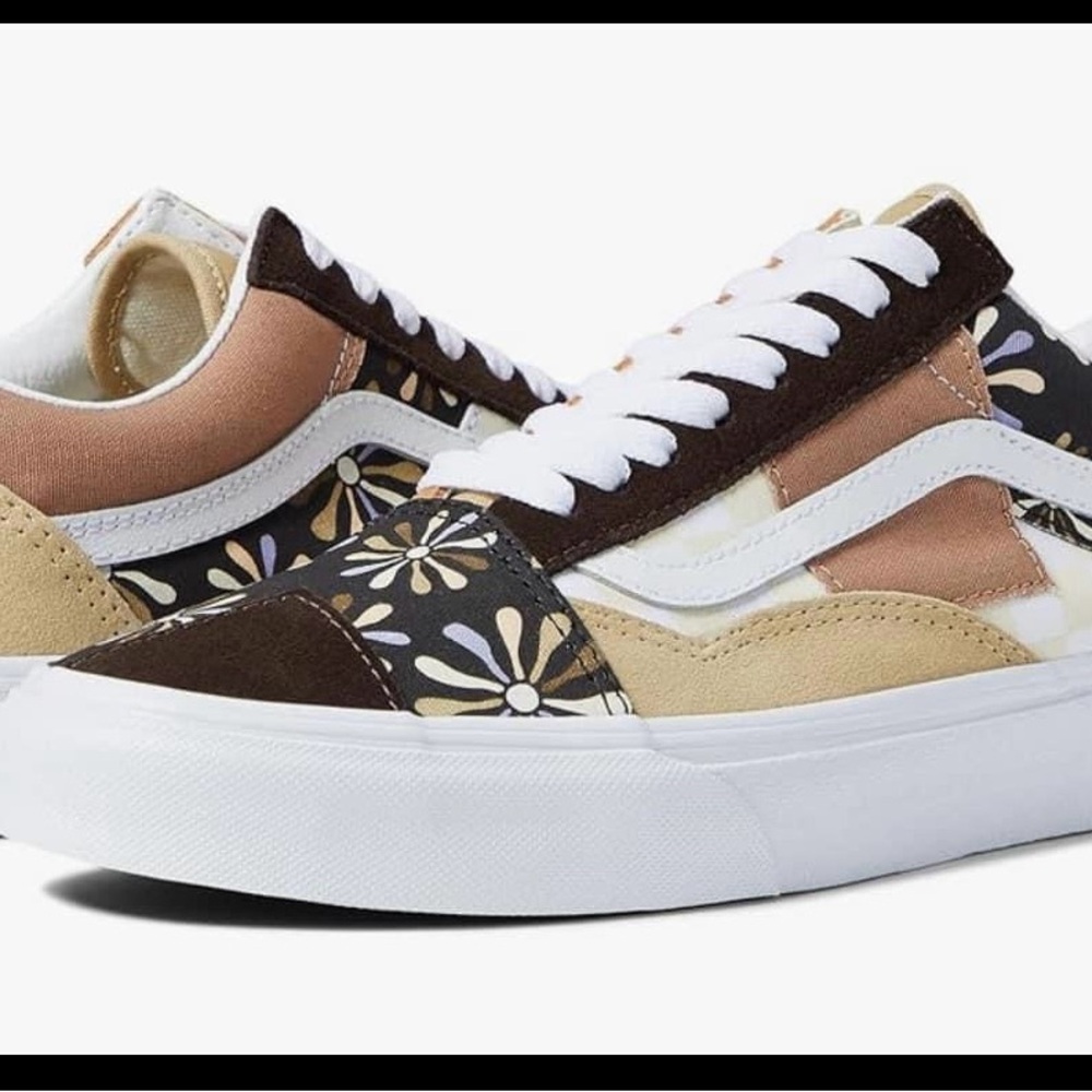 New Vans Divine Energy Patchwork Shoes Women’s Size 8.5